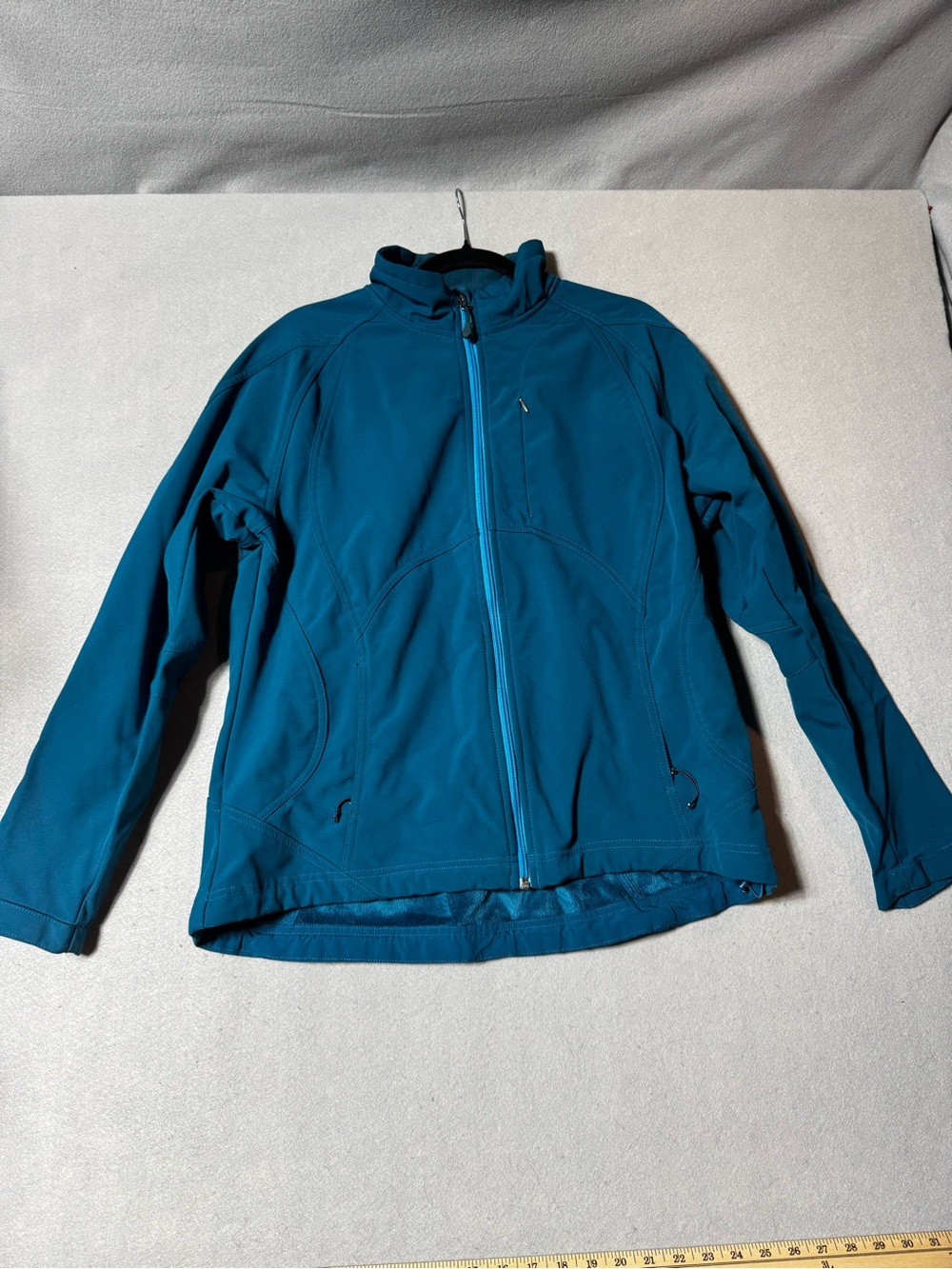 Double Diamond Women’s XL Waterproof Teal Blue Fleece Lined Jacket
